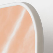 ピーチファズカラーウォーターの色抽象芸術パターン ピックルボールラケット (左詳細)