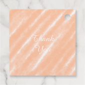 ピーチファズカラーウォーターの色抽象芸術パターン フェイバータグ (裏面)