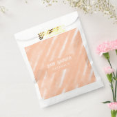 ピーチファズカラーウォーターの色抽象芸術パターン フェイバーバッグ (封をした状態)