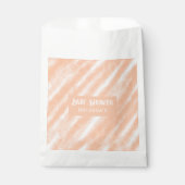 ピーチファズカラーウォーターの色抽象芸術パターン フェイバーバッグ (正面)