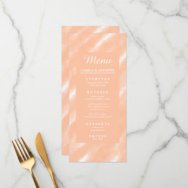 ピーチファズカラーウォーターの色抽象芸術パターン メニュー