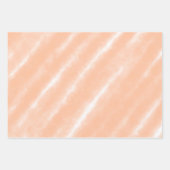 ピーチファズカラーウォーターの色抽象芸術パターン ラッピングペーパーシート (正面)