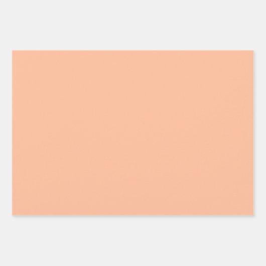 ピーチファズカラーウォーターの色抽象芸術パターン ラッピングペーパーシート (正面2)