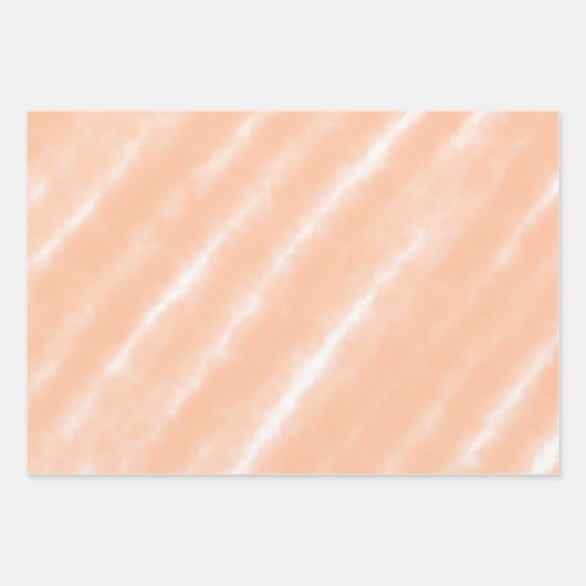 ピーチファズカラーウォーターの色抽象芸術パターン ラッピングペーパーシート (正面)