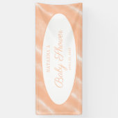 ピーチファズカラーウォーターの色抽象芸術パターン 横断幕 (縦)