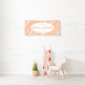 ピーチファズカラーウォーターの色抽象芸術パターン 横断幕 (インサイチュ)