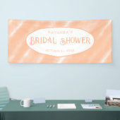 ピーチファズカラーウォーターの色抽象芸術パターン 横断幕 (トレードショー)