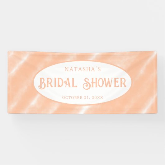 ピーチファズカラーウォーターの色抽象芸術パターン 横断幕 (横)