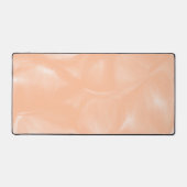 ピーチファズカラー水色抽象芸術パタぼやけーン デスクマット (正面)