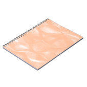 ピーチファズカラー水色抽象芸術パタぼやけーン ノートブック (左側)