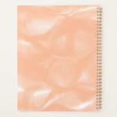 ピーチファズカラー水色抽象芸術パタぼやけーン プランナー手帳 (裏面)