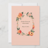 ピーチファズカラー, 結婚式の招待状 招待状 (裏面)