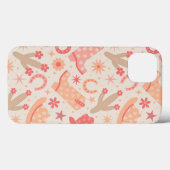 ピーチファズグルービー女性のカーボーイブーツと帽子 Case-Mate iPhoneケース (裏面 (横))