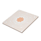 ピーチファズスターサークルイスラム幾何学模様 タイル (側面)