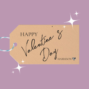 ピーチファズバレンタイン – パーソナライズされた愛 ギフトタグ