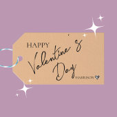 ピーチファズバレンタイン – パーソナライズされた愛 ギフトタグ