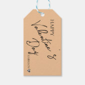 ピーチファズバレンタイン – パーソナライズされた愛 ギフトタグ (正面)