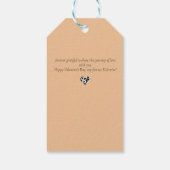 ピーチファズバレンタイン – パーソナライズされた愛 ギフトタグ (裏面)