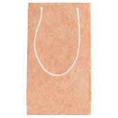 ピーチファズフェイクレザー スモールペーパーバッグ (正面)