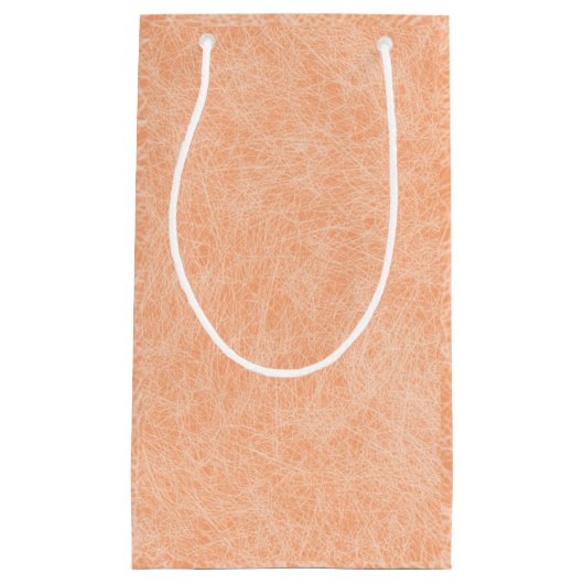 ピーチファズフェイクレザー スモールペーパーバッグ (正面)