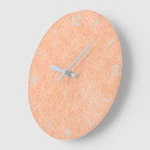 ピーチファズフェイクレザー ラージ壁時計 (傾斜)