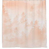 ピーチファズフォレストドリーム#1 #wall #decor #art シャワーカーテン (正面)