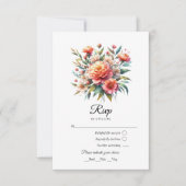 ピーチファズフローラ結婚ズ 出欠カード (正面)