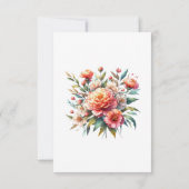 ピーチファズフローラ結婚ズ 招待状 (裏面)