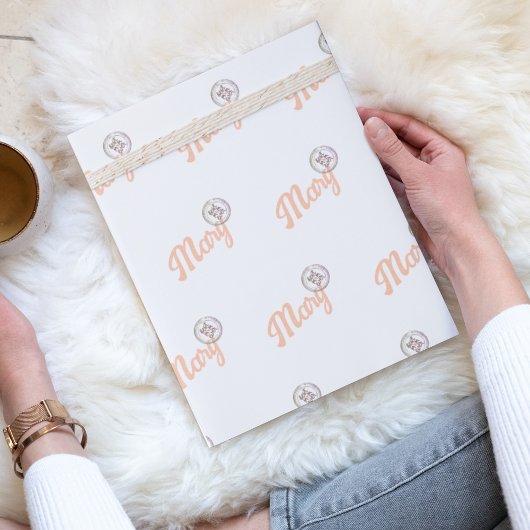 ピーチファズブリス最高の：マムエバーラッピング紙 ラッピングペーパー