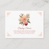 ピーチファズベビーシャワーディスプレイシャワーエンクロージャCa エンクロージャーカード (正面)