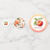 ピーチファズベビーシャワー コンフェッティ (正面)