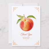 ピーチファズベビーシャワー サンキューカード (正面)