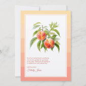 ピーチファズベビーシャワー サンキューカード (裏面)