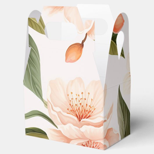 ピーチファズベビーシャワー フェイバーボックス (オープン)