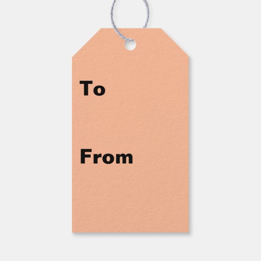 ピーチファズボホシャビーシック幾何学抽象芸術アート ギフトタグ (裏面)