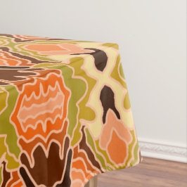 ピーチファズボホシャビーシック幾何学抽象芸術アート テーブルクロス