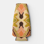 ピーチファズボホシャビーシック幾何学抽象芸術アート ボトルクーラー (正面)