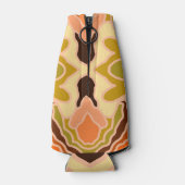 ピーチファズボホシャビーシック幾何学抽象芸術アート ボトルクーラー (裏面)