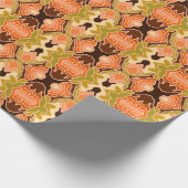 ピーチファズボホシャビーシック幾何学抽象芸術アート ラッピングペーパー (角)