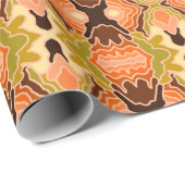 ピーチファズボホシャビーシック幾何学抽象芸術アート ラッピングペーパー (ロールコーナー)