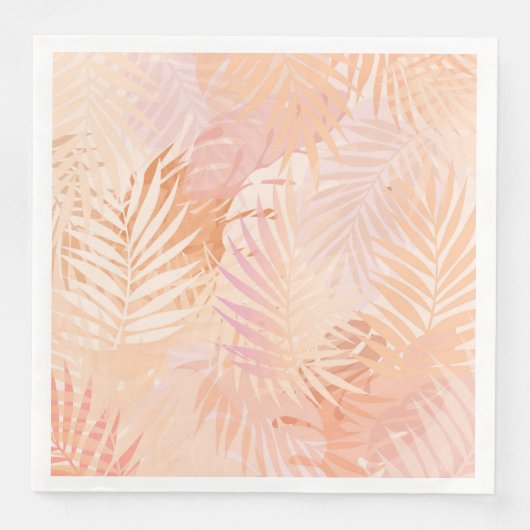 ピーチファズミニマリストモダントロピカル葉 (正面)
