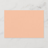 ピーチファズミニマルトレンディーフラワーパターン エンクロージャーカード (裏面)