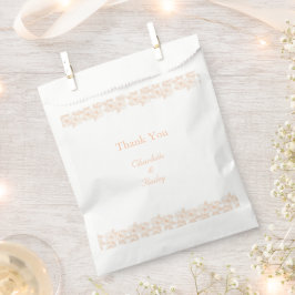 ピーチファズミニマルトレンディーフラワーパターン フェイバーバッグ