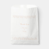 ピーチファズミニマルトレンディーフラワーパターン フェイバーバッグ (正面)