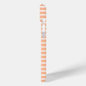 ピーチファズモノグラム名前をカスタムするストライプ2024 Case-Mate iPhoneケース (裏面 / 左)