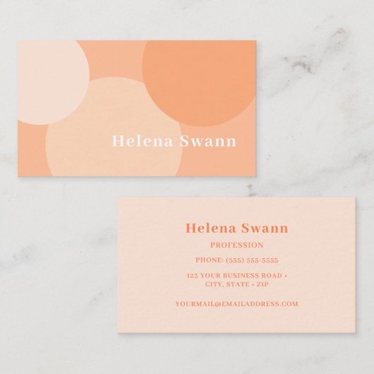 ピーチファズレトロ 名刺 (正面/裏面)