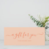 ピーチファズ事業商品券のシンプル (スタンド正面)