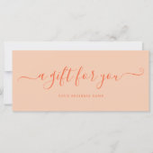 ピーチファズ事業商品券のシンプル (正面)