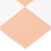 ピーチファズ市松模様にジンガムパターン テーブルクロス (アングル)