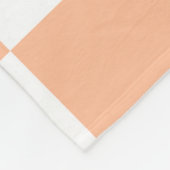 ピーチファズ市松模様にジンガムパターン フリースブランケット (角)